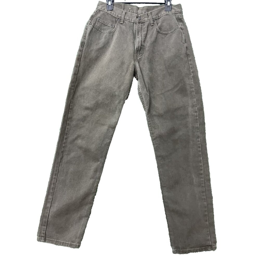 Gap Denim Green Dark Loose Fit W33 Men's Pockets Button Pants